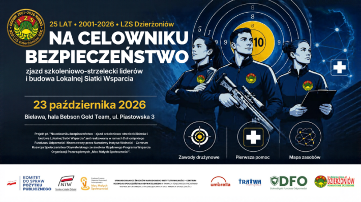 Na celowniku bezpieczeństwo - zjazd szkoleniowo-strzelecki liderów i budowa Lokalnej Siatki Wsparcia